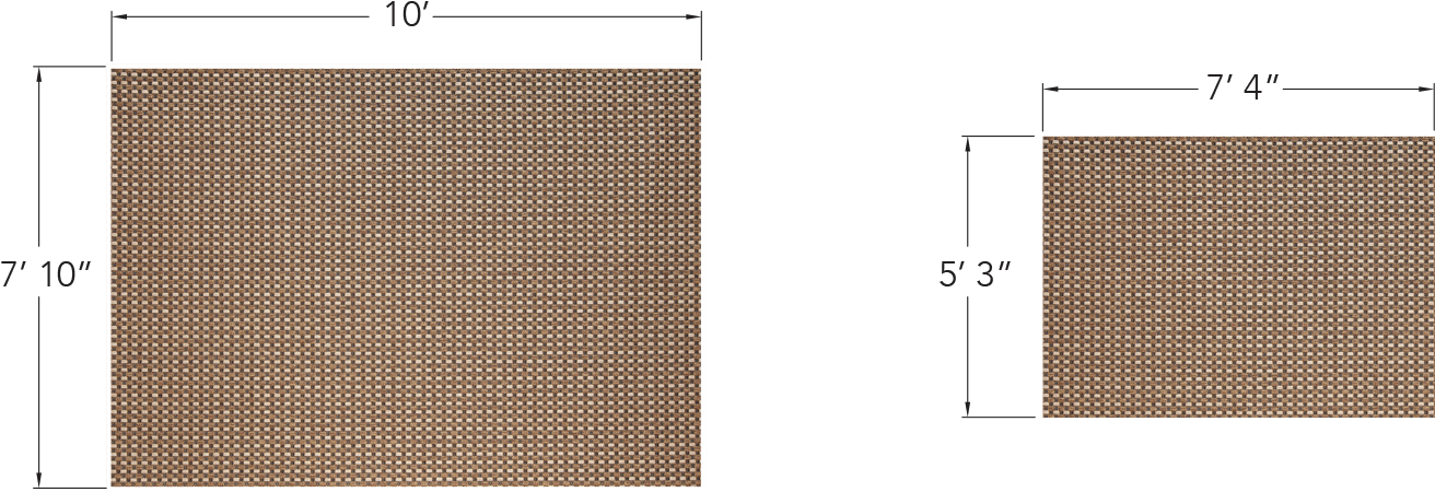 Cobblestone Pattern Area Comparison