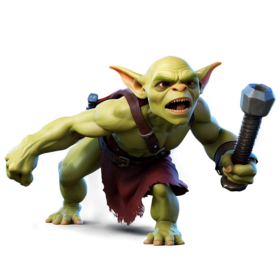 Coc Goblin Troop Running Png Oca