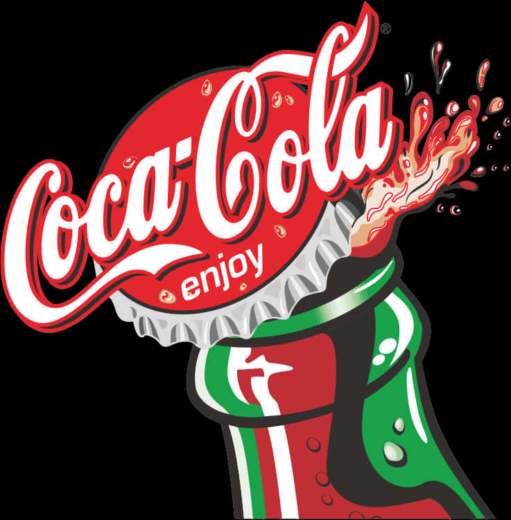 Coca Cola Logo Splash