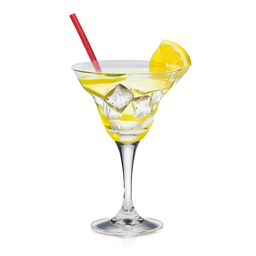 Cocktail Glass With Lemon Png 06212024