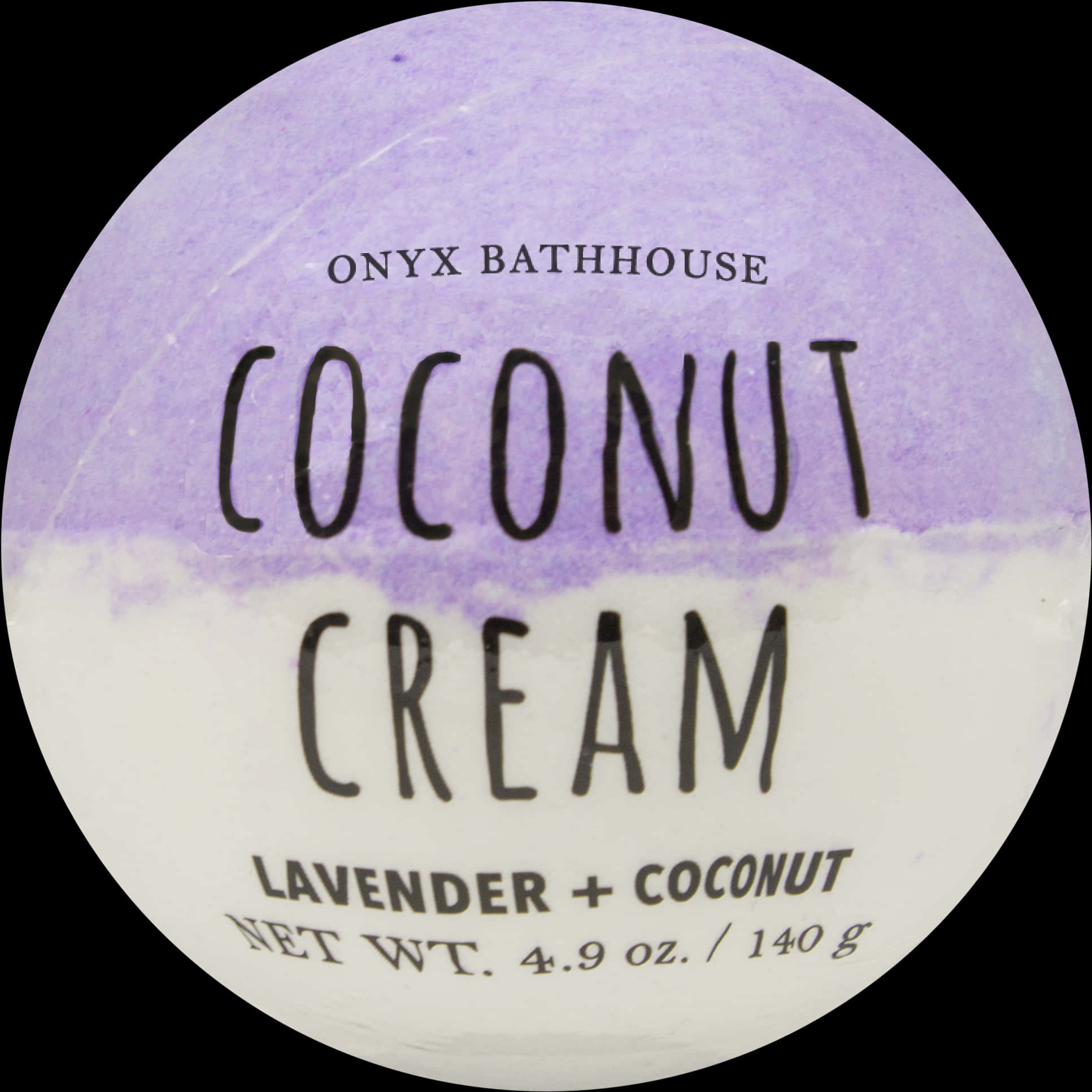 Coconut Cream Bath Bomb Label