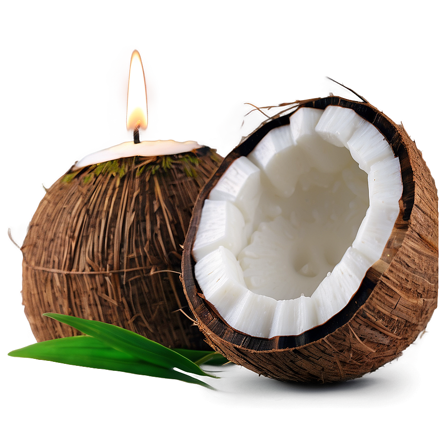 Coconut Scented Candle Png 05242024