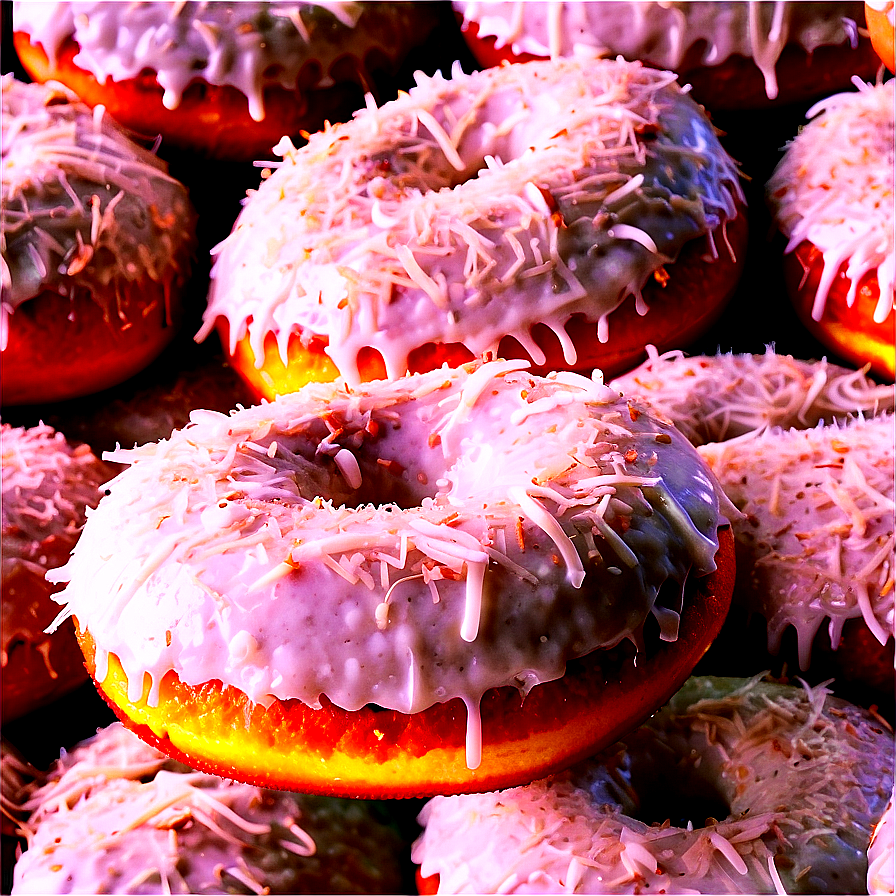 Coconut Topped Donut Png 83