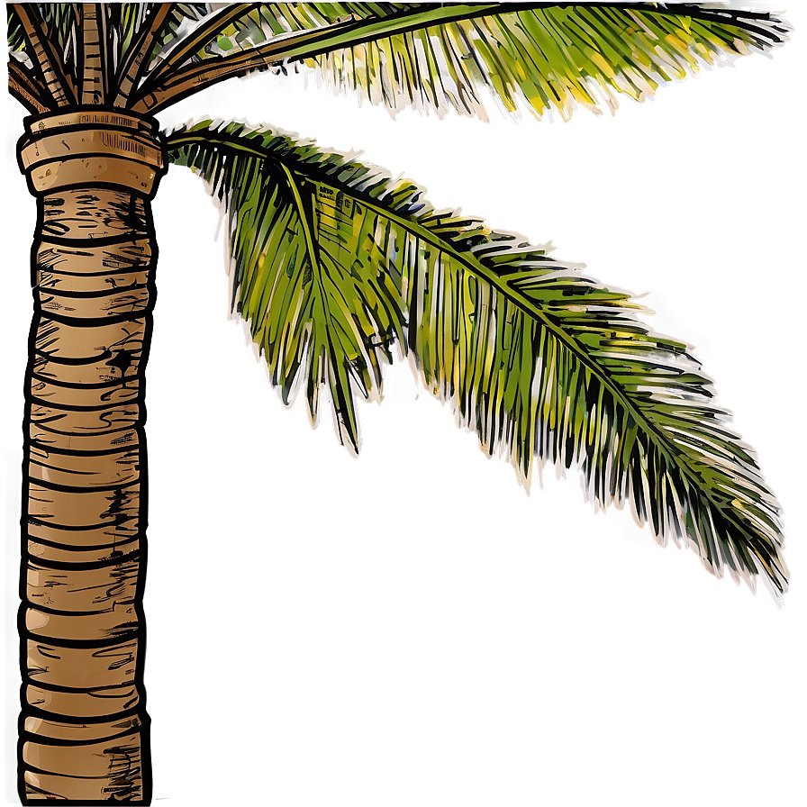 Coconut Tree Sketch Png Hkw60