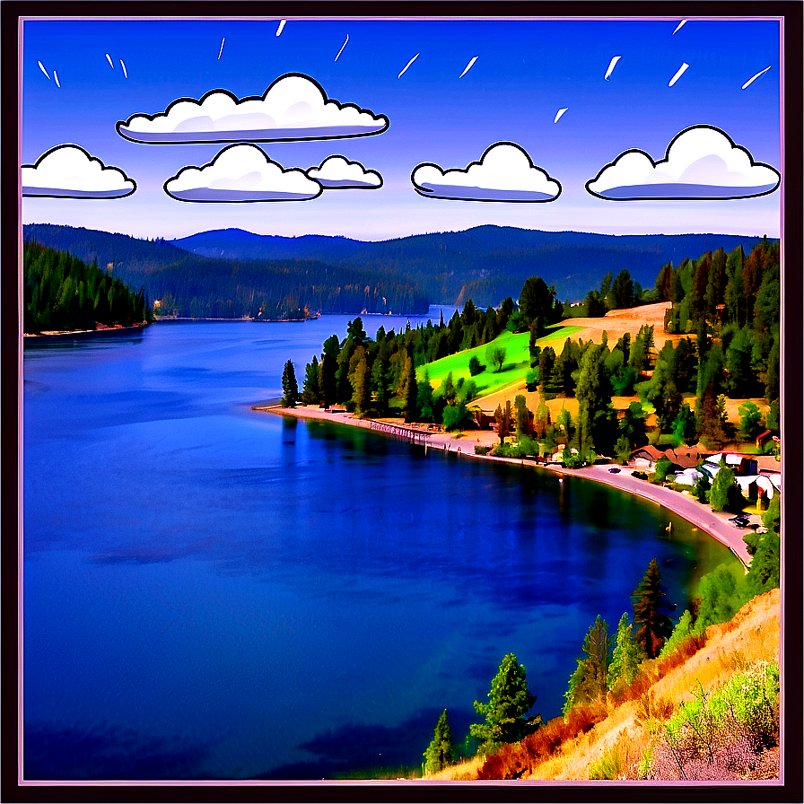 Coeur D'alene Lake Idaho Png Ggm48