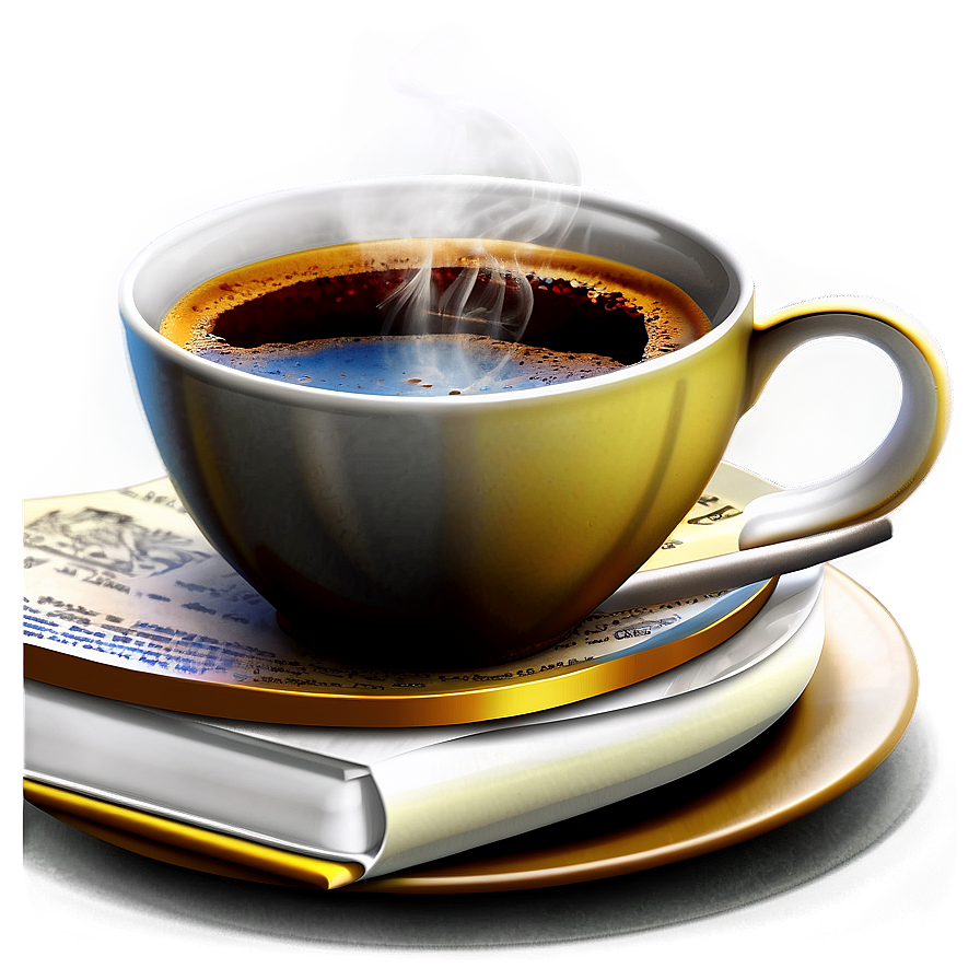 Coffee And Book Png 16