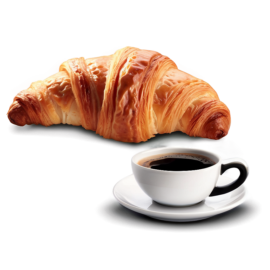 Coffee And Croissant Png Alk27