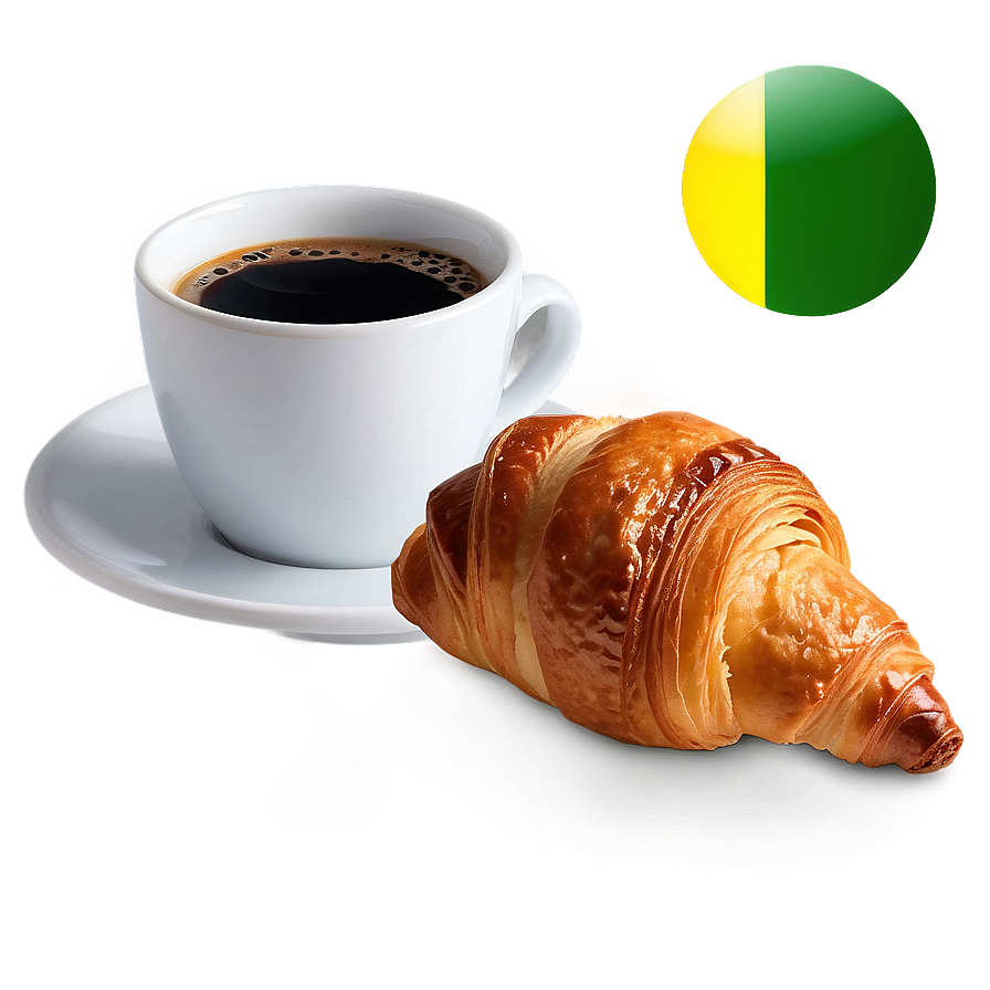 Coffee And Croissant Png Lww78