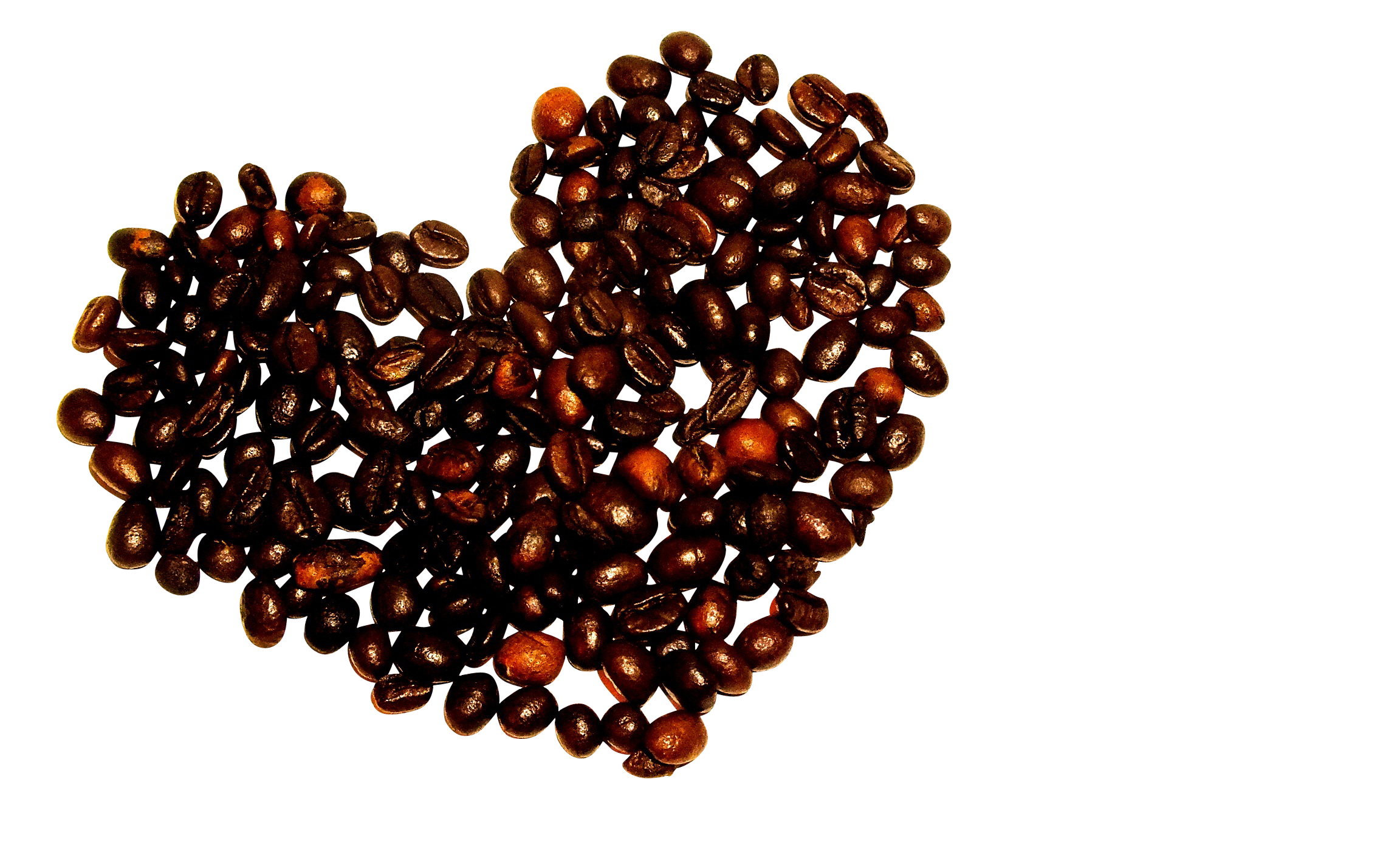 Coffee Bean Heart Shaped Art