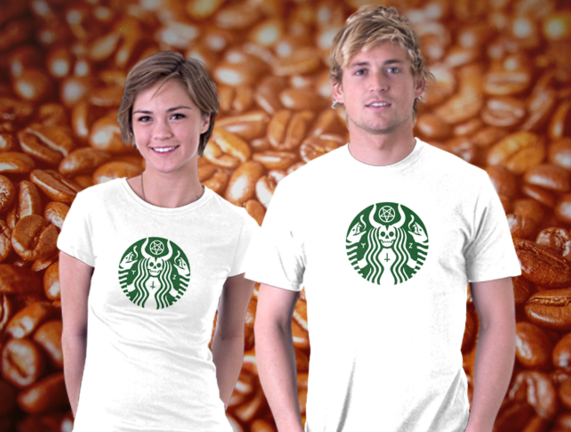 Coffee Brand T Shirts Couple