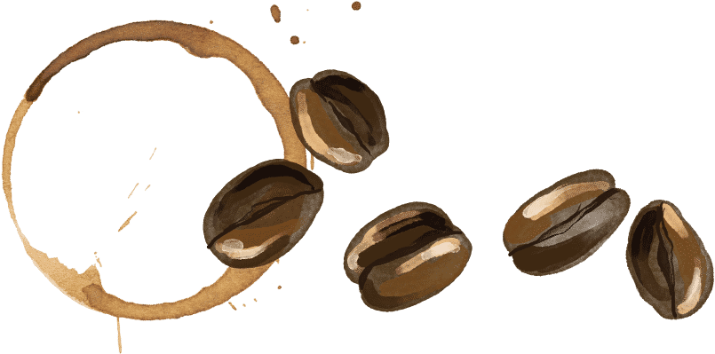 Coffee Stainand Beans Artwork