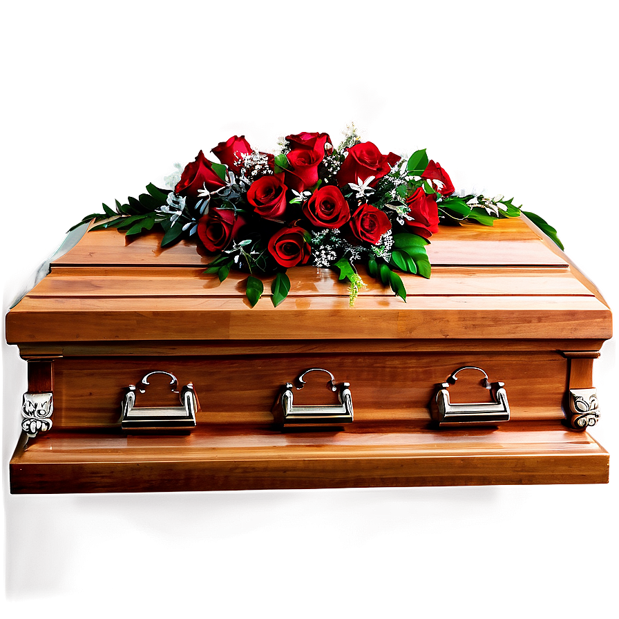 Coffin On Black Background Png 56