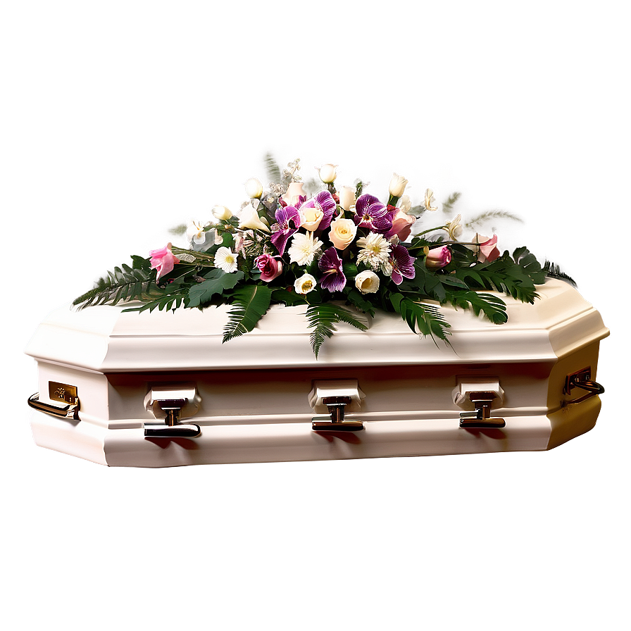 Coffin With Flowers Png Krw