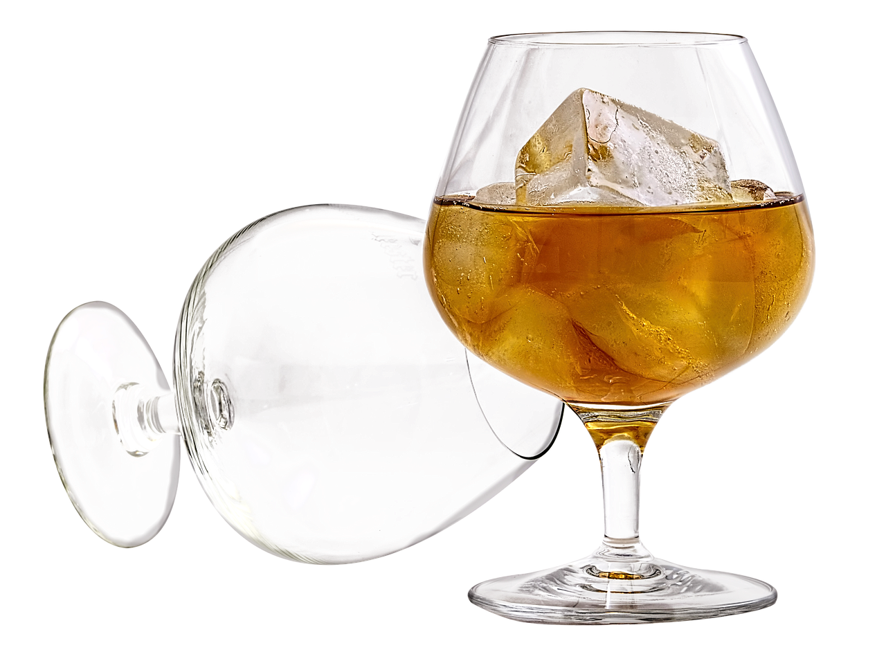 Cognac Glass With Ice