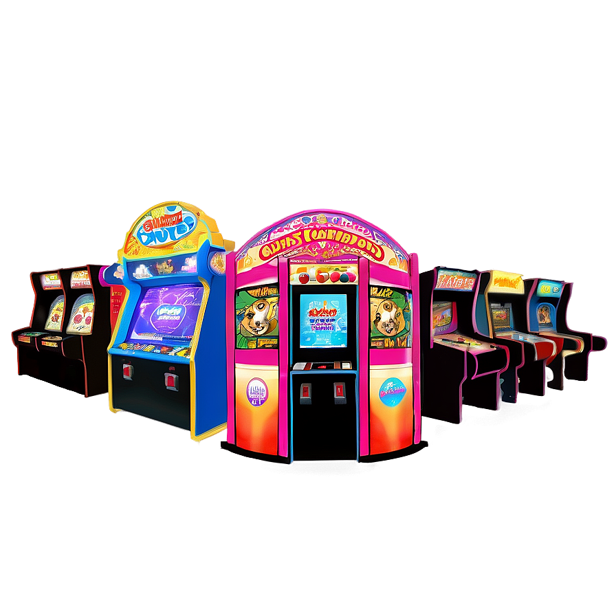 Coin Operated Arcade Games Png 06292024