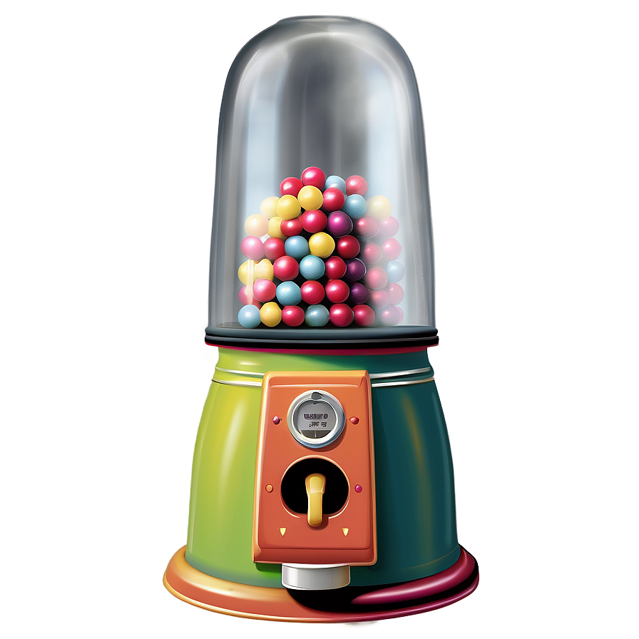 Coin-operated Gumball Machine Png 06292024