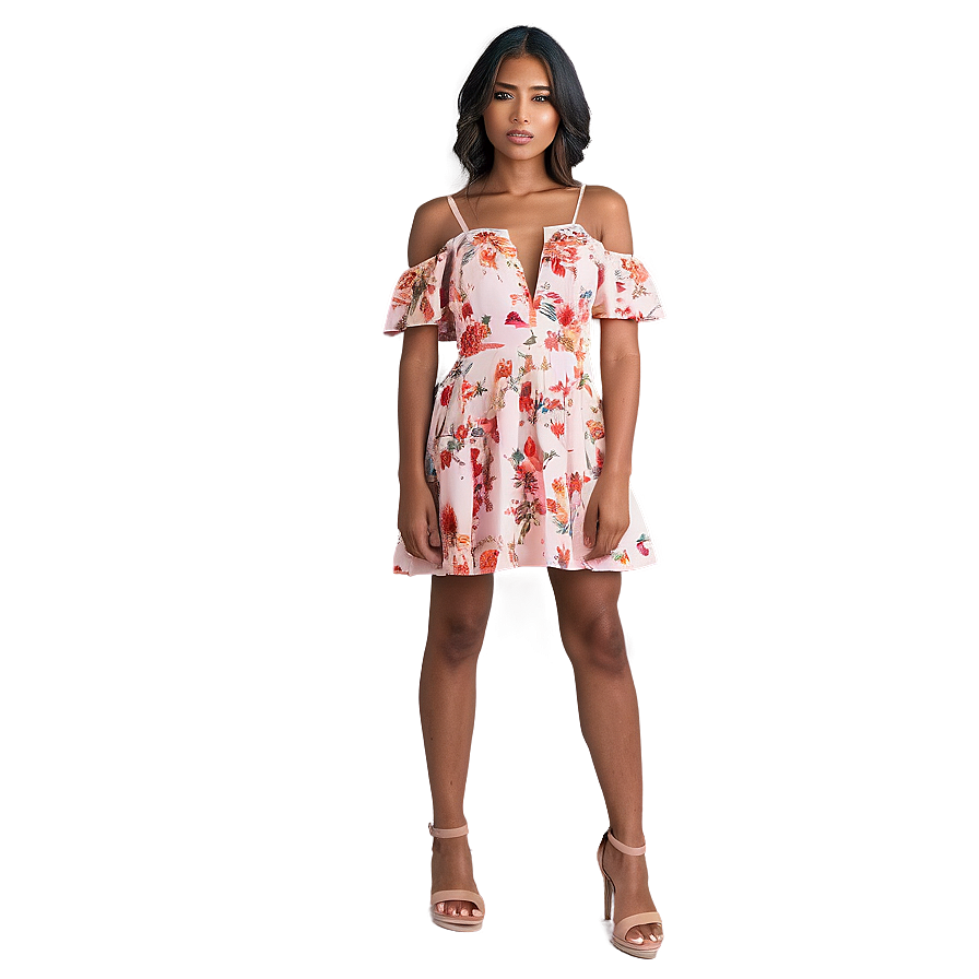 Cold Shoulder Dress Png Bln