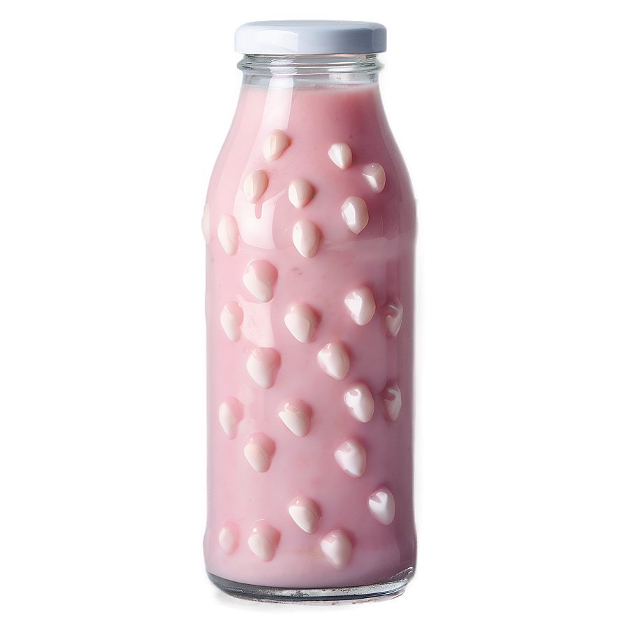 Cold Strawberry Milk Png Fjd