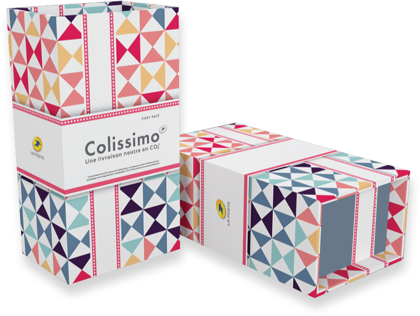 Colissimo Geometric Pattern Packaging