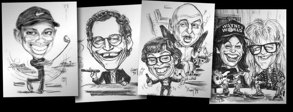 Collectionof Caricature Drawings