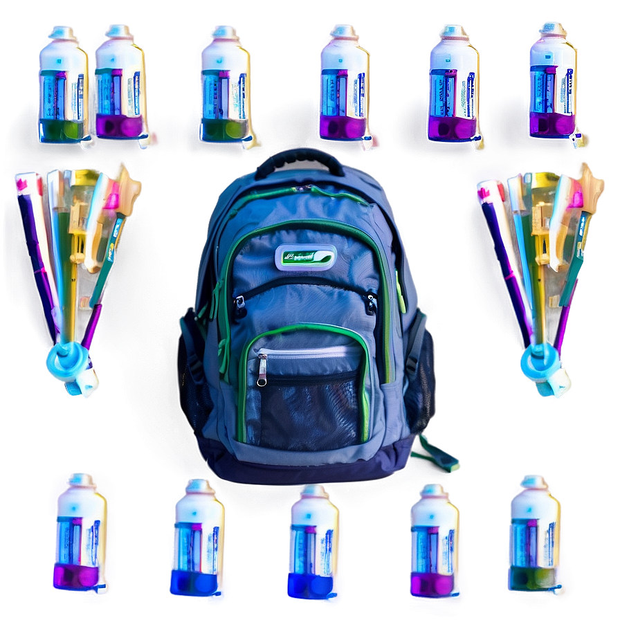 College Backpack Essentials Png Jbo61