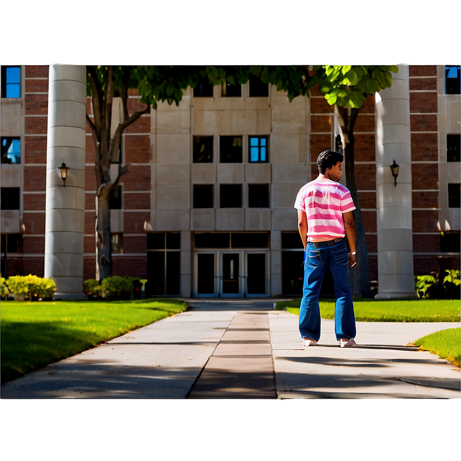 College Campus Scene Png 19