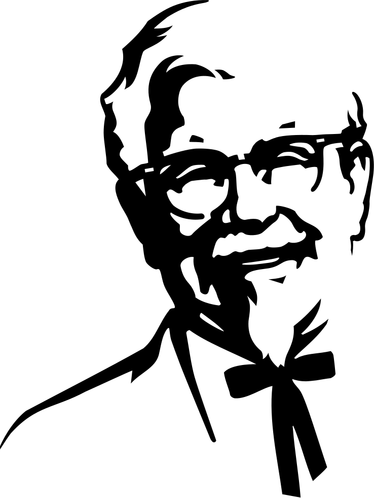 Colonel Sanders Silhouette K F C