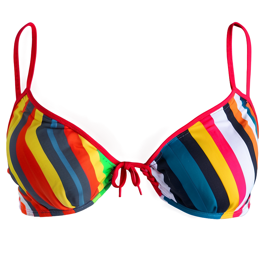 Color Block Bikini Top Png 62