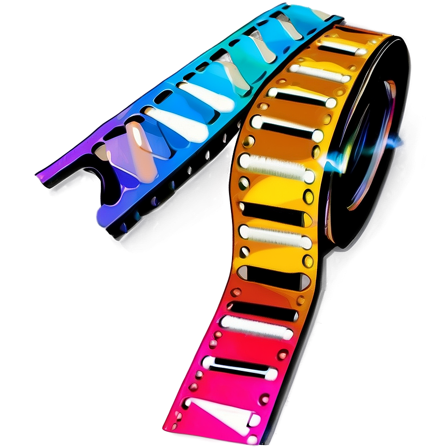 Color Film Strip Illustration Png 30