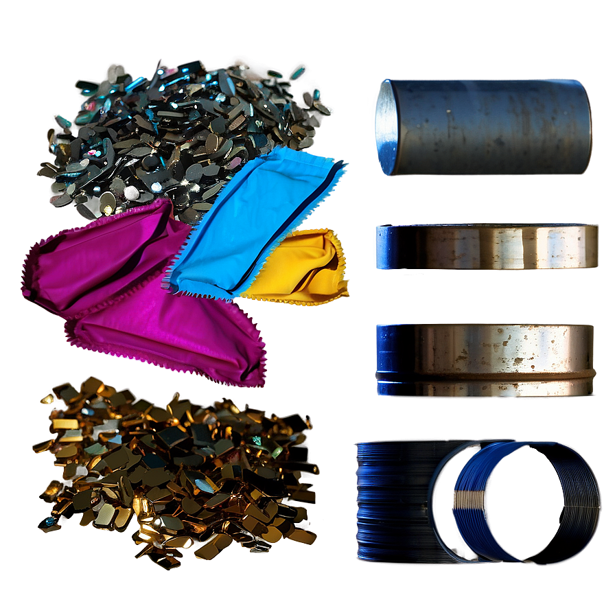 Color Sorted Metal Scraps Png 06292024