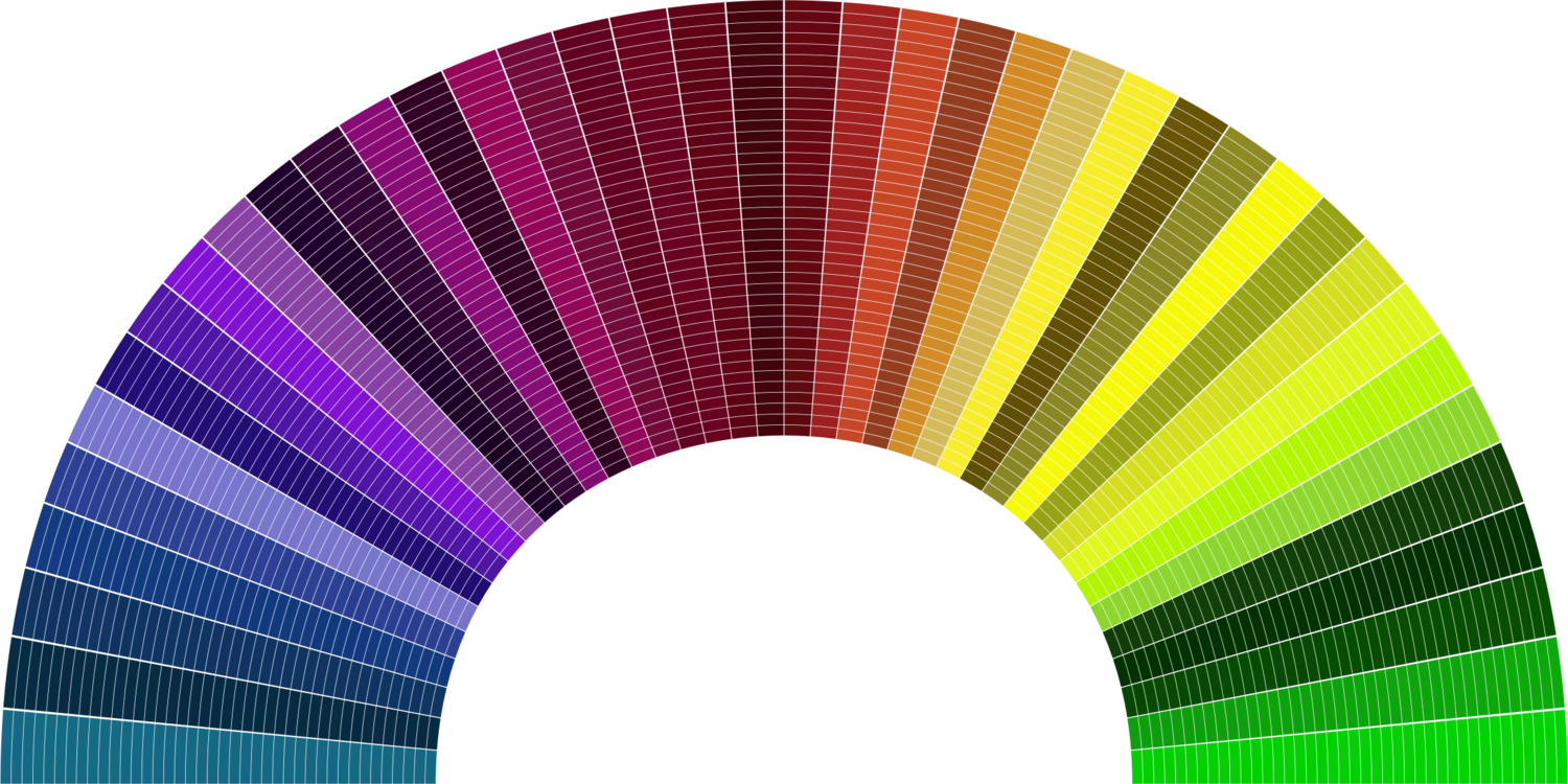 Color Spectrum Fan Graphic