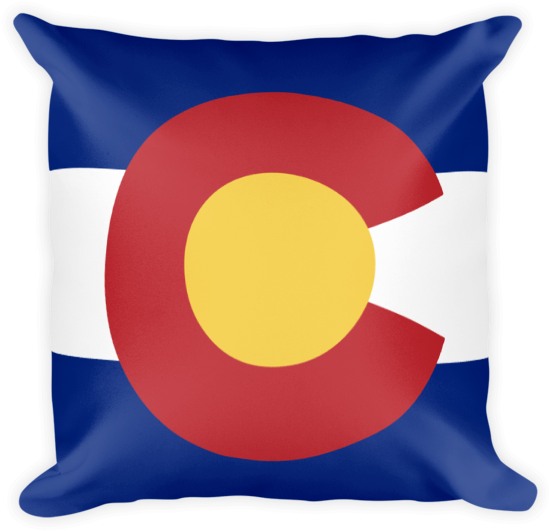 Colorado State Flag Pillow