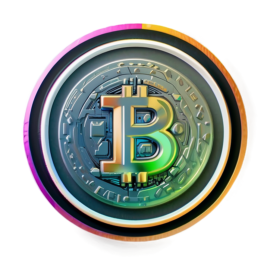 Colored Edge Crypto Coin Png Jbw88