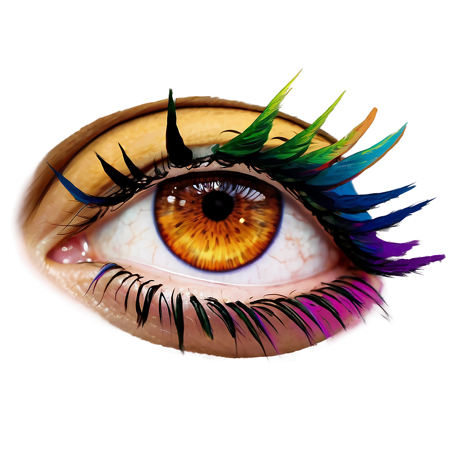 Colored Eyelashes Png Mja71