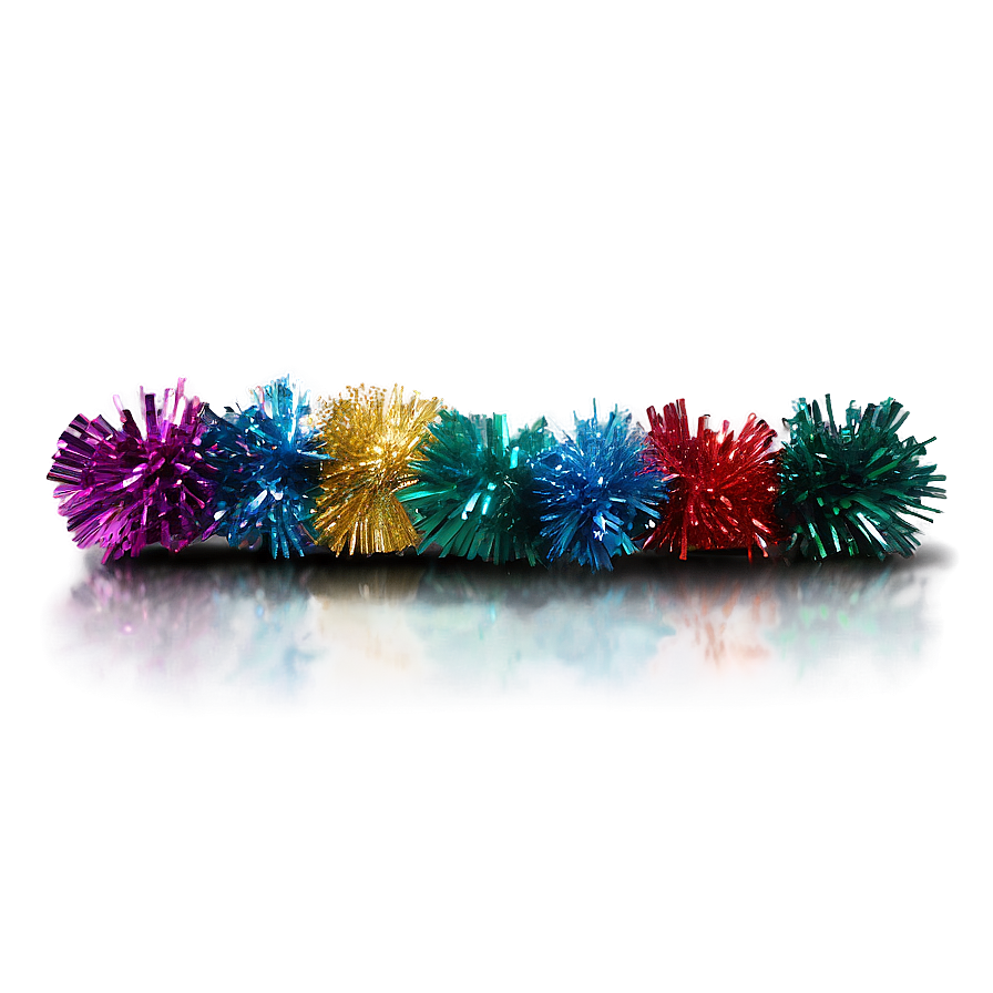 Colored Foil Tinsel Png 06252024