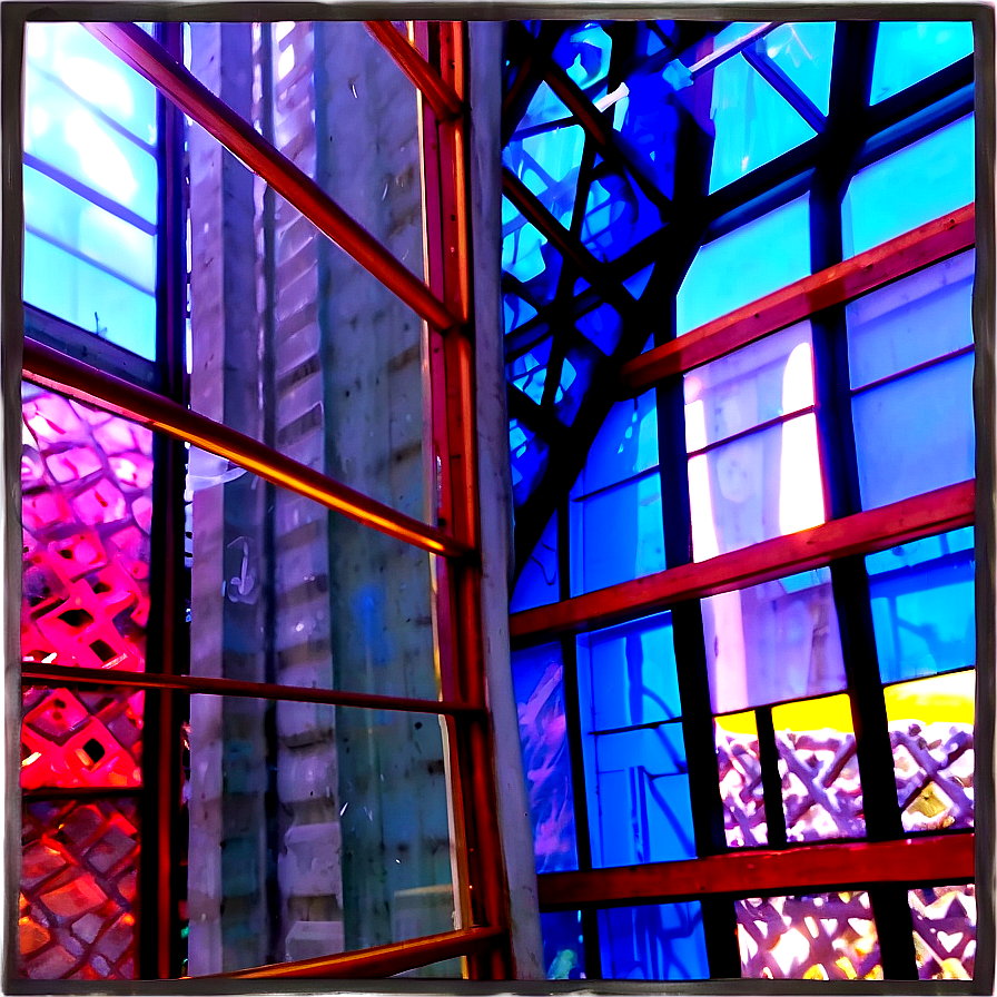 Colored Glass Windows Art Png 06112024