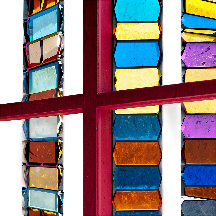 Colored Glass Windows Art Png 46