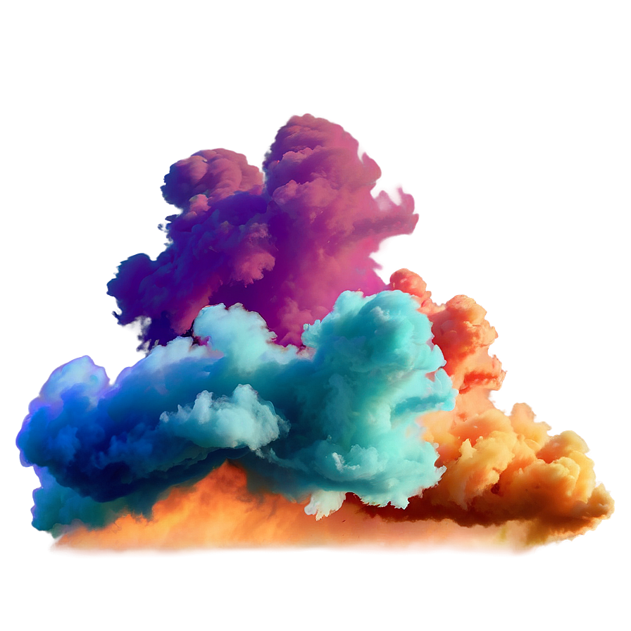 Colored Smoke Clouds Png Xga35