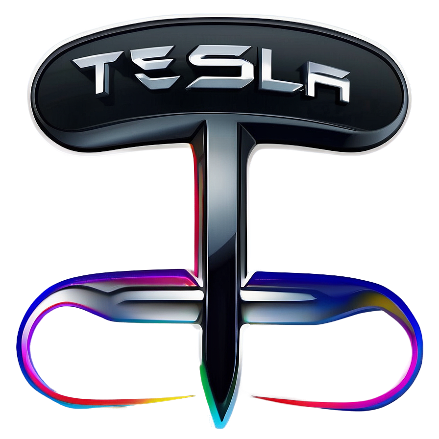 Colored Tesla Logo Png Tbo