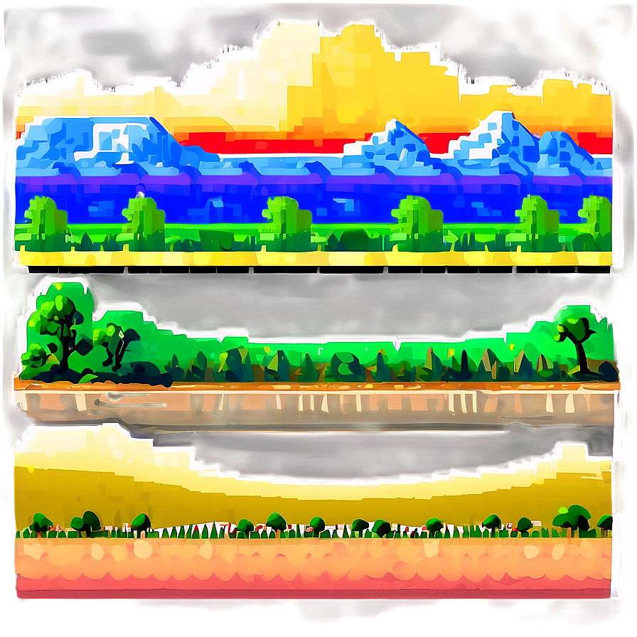 Colorful 16 Bit Landscapes Png 86