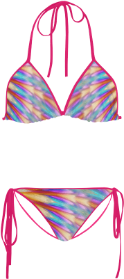 Colorful Abstract Bikini Design