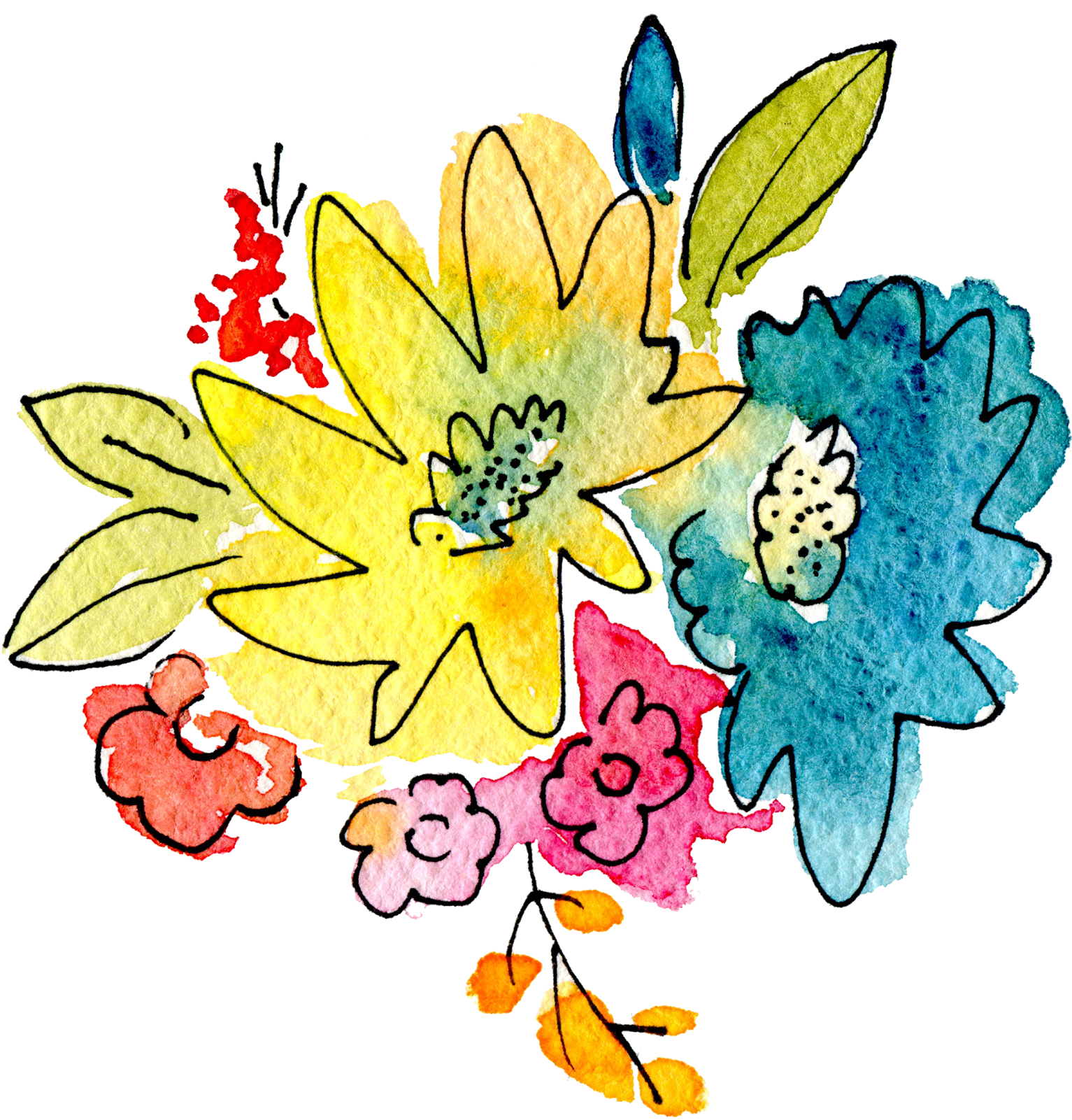 Colorful Abstract Floral Artwork