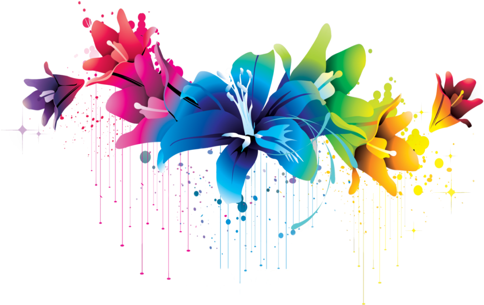 Colorful Abstract Floral Design