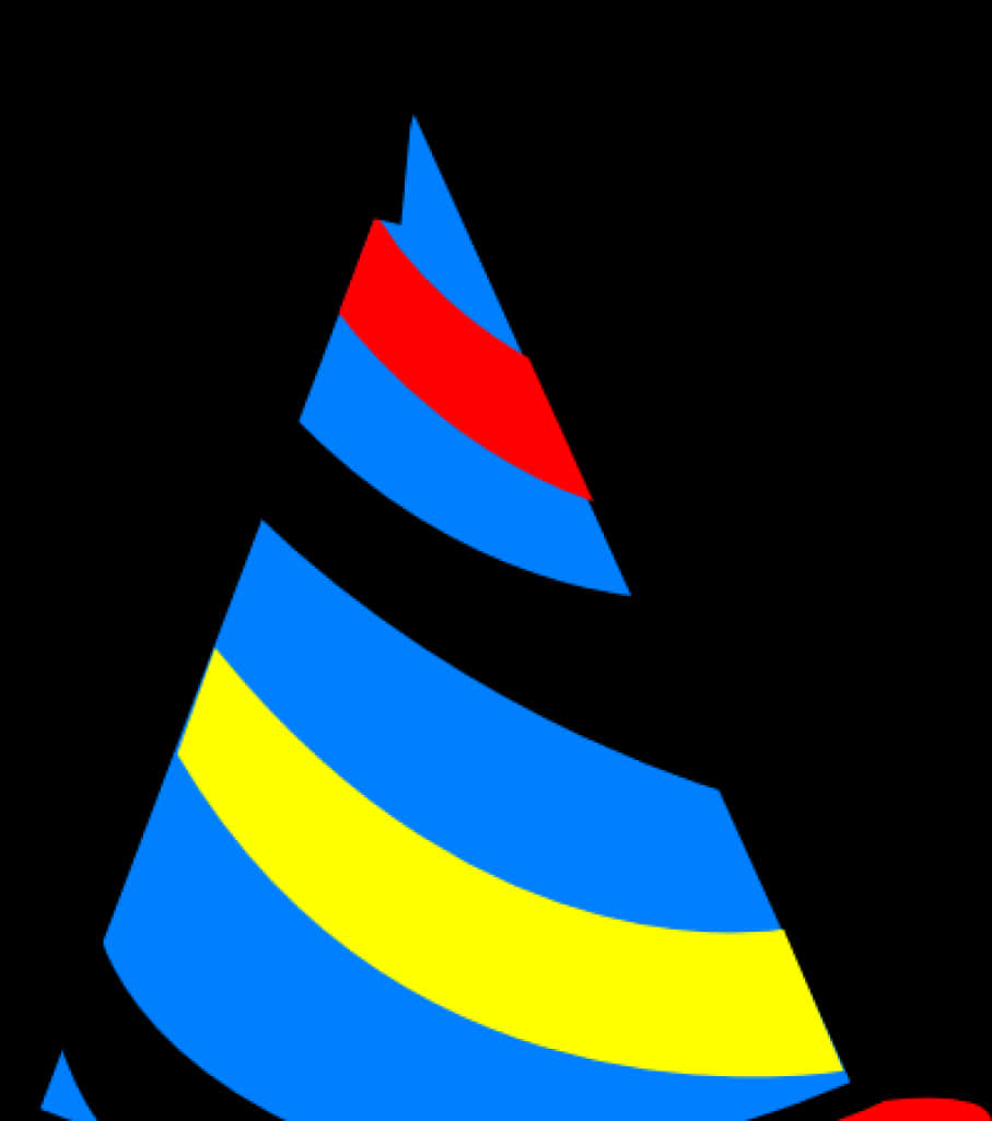 Colorful Abstract Party Hat