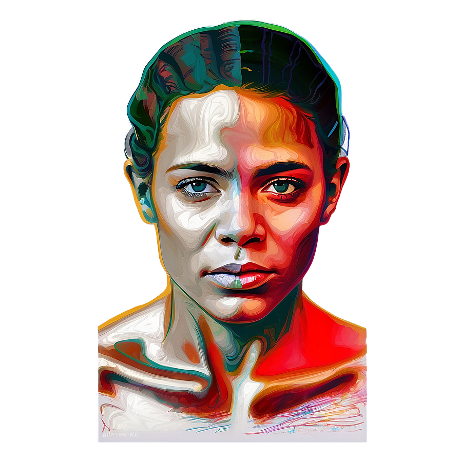 Colorful Abstract Portrait Art