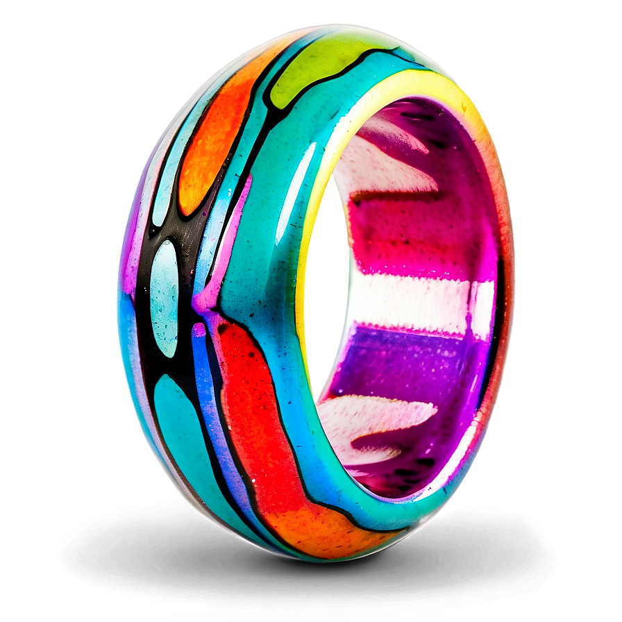 Colorful Acrylic Rings Png 6