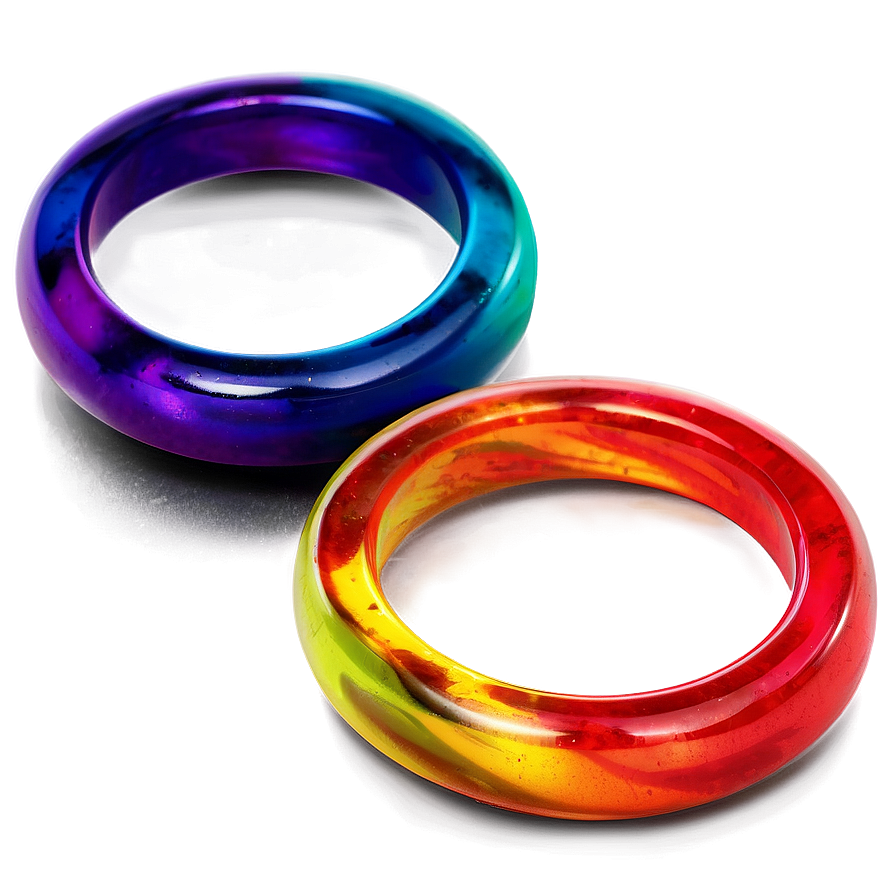 Colorful Acrylic Rings Png Sfb25