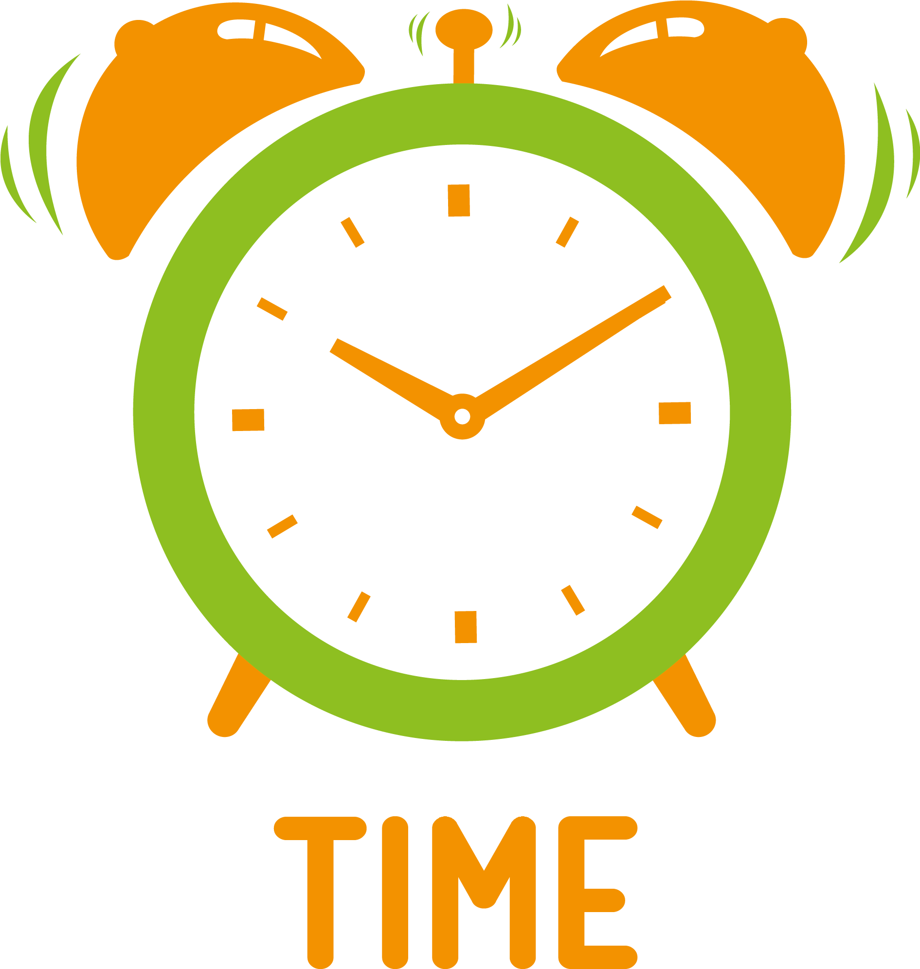 Colorful Alarm Clock Clipart