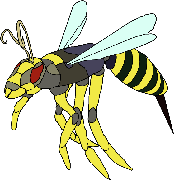 Colorful_ Animated_ Wasp