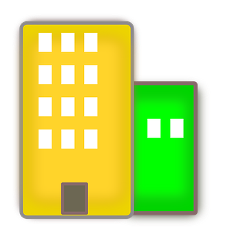 Colorful Apartment Building Illustration